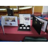 Eight Commemorative Coins by The London Mint Office Westminster, including The Life of HM Queen