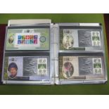 An Album of The Stamp Show 2000 Souvenir, Sheets, First Day Covers, Smiler Sheets, Special Covers,