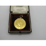 An 1887 Two Pounds Double Gold Sovereign, with applied pendant loop.