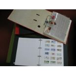 Four Stamp Albums of Mainly European Countries, used including The Netherlands, Norway, Poland,