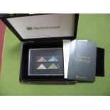 A Westminster Collection of Four Cape Triangular's From 1853, a nice presentation box. Stamps