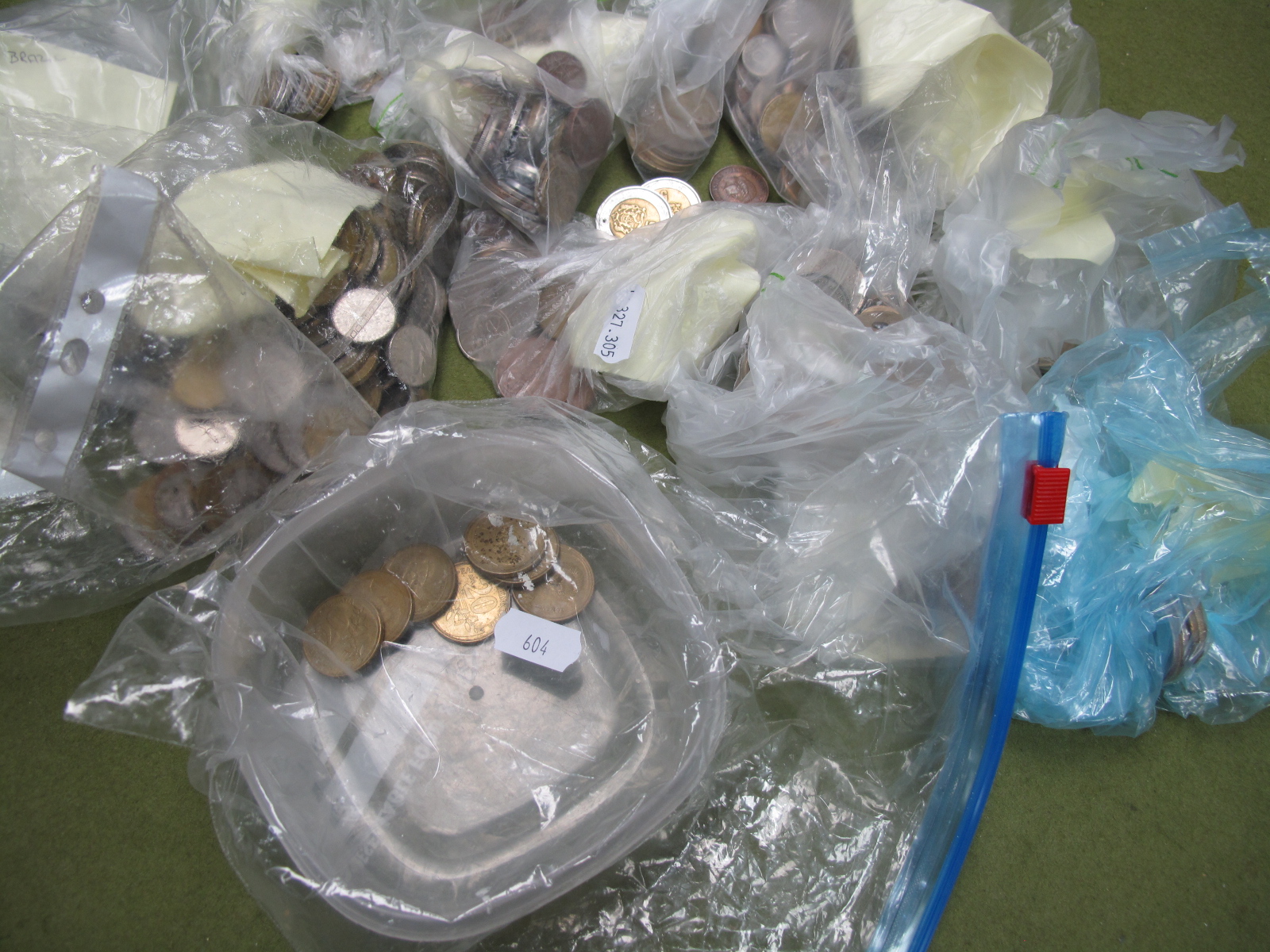 A Quantity of Base Metal Foreign Coins; regularly European pre-Euro currency. (N.B some of these - Image 7 of 7