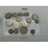 Approximately 112g Silver Coins, GB and foreign.