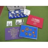 Three Cased Royal Mint Annual Coin Sets 1972, 1973, 1980, a cased government of the Republic of