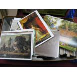 Modern Picture Postcards, including animals, fish, flowers, art, etc:- One Box