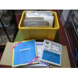 A Large Box of Stanley Gibbons Album Supplements, stocksheets, clear protectors, empty First Day