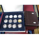 Fiteen Crown Sized Coins, predominantly British Monarchy themes, including Fiji 2006 five dollars