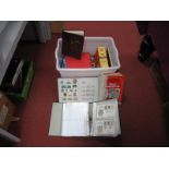 A Box Containing Stamps, in packets, stockbook envelopes and album of First Day Covers. Stanley