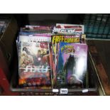 A Collection of Modern Action Comic Periodical, by Marvel, Dynamite, DC Comics, etc; including