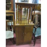 A Reproduction Yew Nest of Tables, and a Pfaff electric sewing machine fitted within an oak