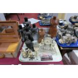 Nemesis Now Figures, Juliana Clock, female torso figures, candelabra, etc:- One Tray