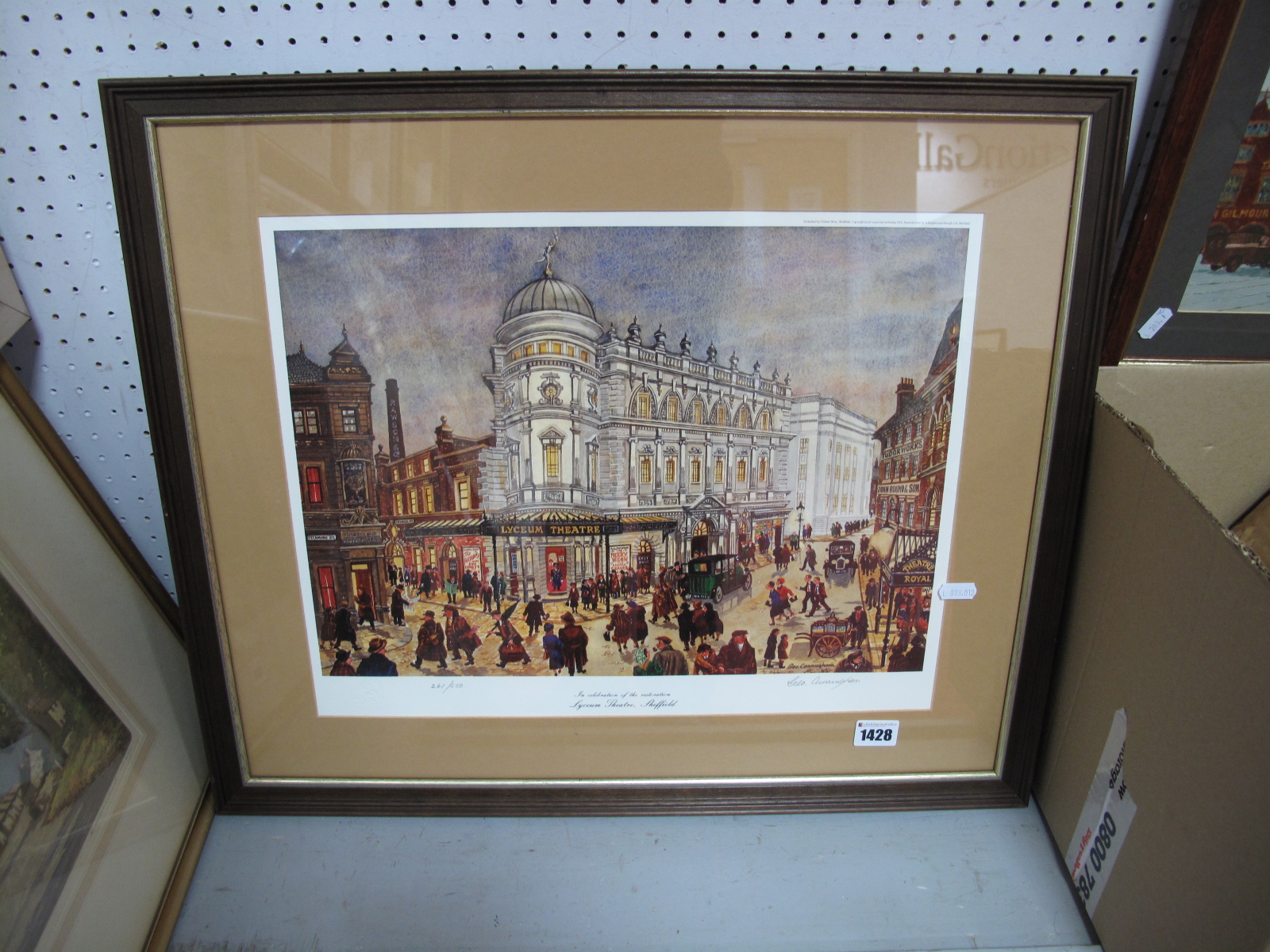 George Cunningham (Sheffield Artist), 'Lyceum Theatre, Sheffield', Limited Edition Colour Print of