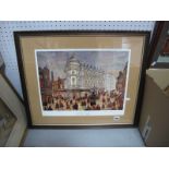 George Cunningham (Sheffield Artist), 'Lyceum Theatre, Sheffield', Limited Edition Colour Print of
