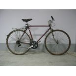 A Circa 1970's/80's Road Bike, with Austro Daimler, 'Steel' frame, decals rubbed, vintage seat,