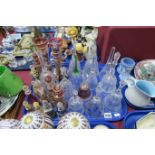 Glass Bells, scent bottles:- One Tray