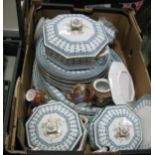 Losol 'Pompadour' Dinner Ware, of approximately eighteen pieces, Meikei coffee ware:- One Box