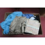 Spinney Leather Coat, burberry coat, Wendy turquoise dress, bags, etc:- Two Boxes.