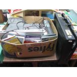 Matsui CD System, Amstrad DVD and discs, etc:- One Box and brief case