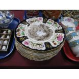 A Set of Six Mason's Ironstone Christmas Plates, depicting the Royal Palaces; plus five others