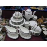 Wedgwood 'Amherst' Table Ware, of fifty-one pieces, including coffee pot.