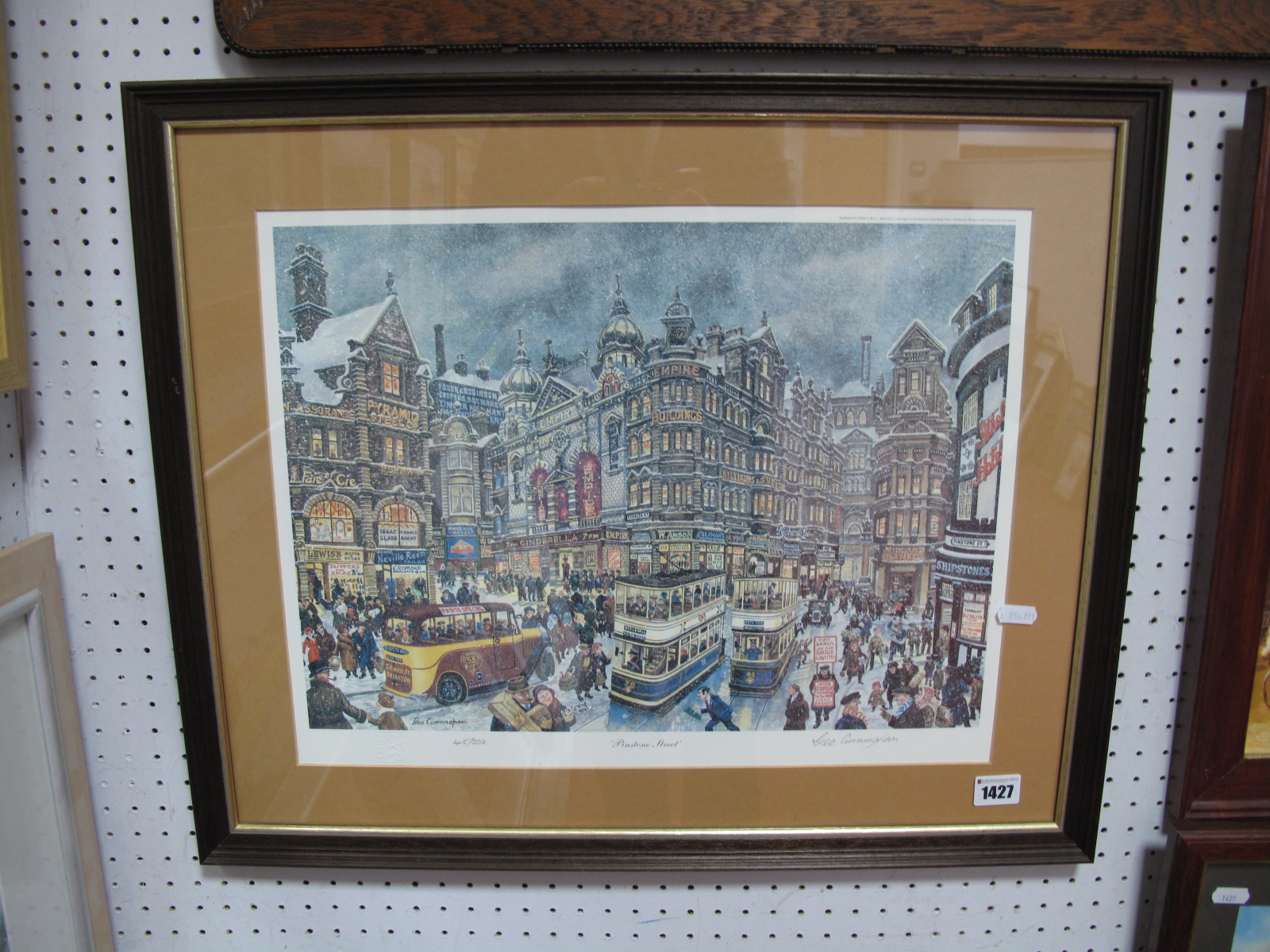 George Cunningham (Sheffield Artist), 'Pinstone Street' Limited Edition Colour Print of 500, 32 x