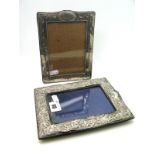 A Hallmarked Silver Mounted Rectangular Photograph Frame, Birmingham 1907, on later easel back;