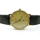 Mappin & Webb; A Modern Gent's Wristwatch, the signed circular dial with line markers, within