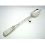 A Scottish Hallmarked Silver Fiddle Pattern Basting Spoon, James McKay, Edinburgh 1823, initialled.