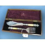 A Highly Decorative Pair of MH&Co Electroplated Fish Servers, in original Pearce & Sons Silver