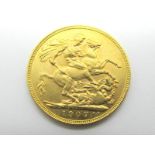 A Gold Sovereign, 1907.