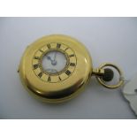 Coventry Astral; An 18ct Gold Cased Half Hunter Pocketwatch, the signed dial and black Roman