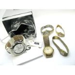 Dolce & Gabbana; A Modern Ladies Wristwatch, in original box; together with three further ladies