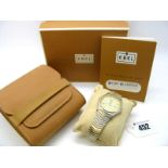 Ebel; A Sport Classique Gent's Wristwatch, the signed cream dial with Roman numerals, date