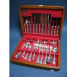 A Modern Arthur Price Plated Canteen of Kings Pattern Cutlery, in modern fitted case.