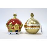 A Royal Crown Derby Porcelain Paperweight 'Coronation Orb', commissioned by Goviers of Sidmouth to