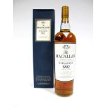 Whisky - The Macallan Single Malt Highland Scotch Whisky Elegancia 1992, bottled in 2004, 1 litre,
