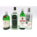 Gin - Tanqueray Special Dry Export Strength Gin, 75cl, 47.3% Vol.; Greenall's Original London Dry