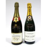 Champagne - Bollinger 1966 Vintage Brut Champagne; Albert Le Brun Champagne, 750ml, 12% Vol. (2)