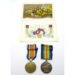 A WWI Medal Duo, comprising War and Victory medals to 76605 Gnr A. Crabtree, Royal Artillery; Two