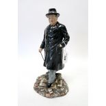 A Royal Doulton Porcelain Figure of 'Winston S. Churchill', HN 3433, modelled by Alan Maslanowski,