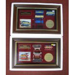 Two Matchbox Models of Yesteryear Framed Diecast Display Cabinets, Preston tramcar No. 0251, 'Swan