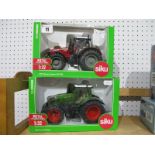 Two Boxed Siku 1/32nd Scale Diecast and Plastic Model Tractors, #3270 Massey Ferguson MF 8680, #