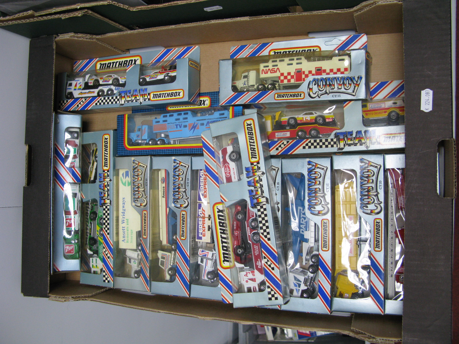 Fourteen Boxed Outline American Diecast Commercial Vehicles by Matchbox, predominately from the