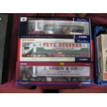 Three 1/50th Scale Corgi Diecast Model Trucks, all boxed and certified, includes #cc13506 Volvo FM