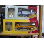 Two 1/50th Scale Model Diecast Lorries By Corgi, "Road Transport Heritage". Both boxed and