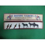 Britains Lead Figure Set No. 182 - 11th Hussars, Prince Albert's Own - Dismounted!. Comprising three