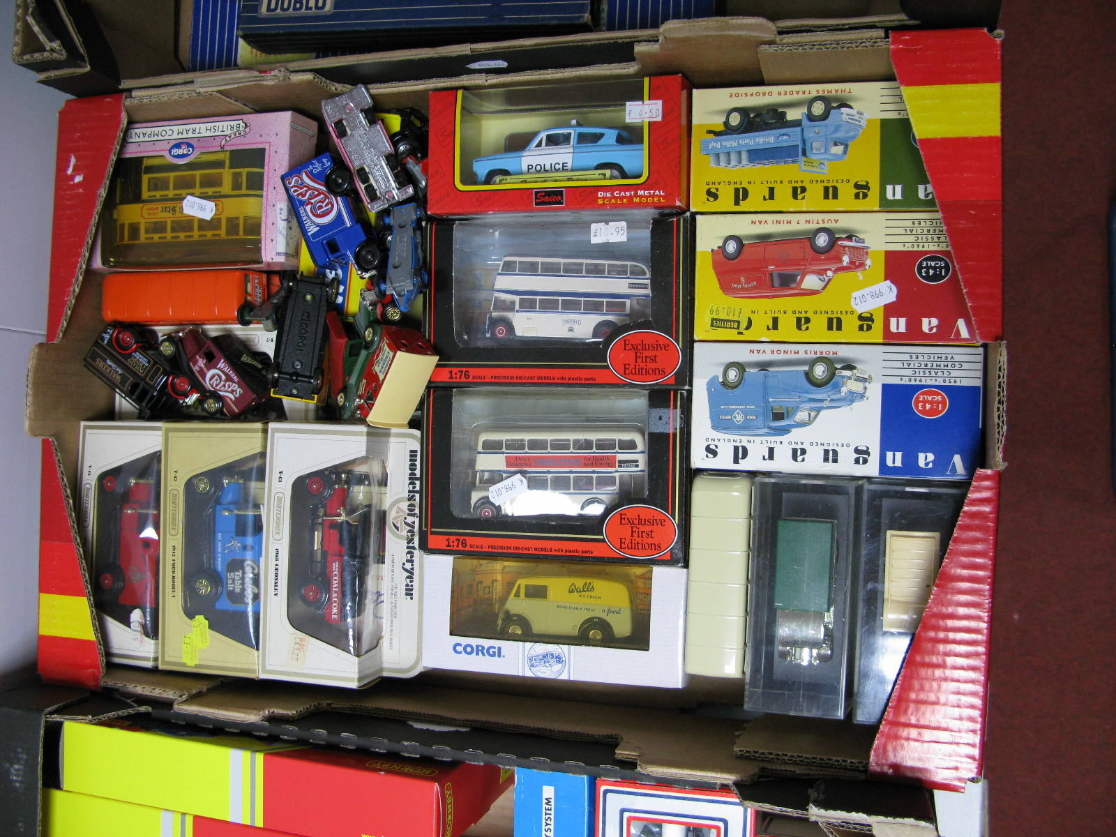 Twenty Five Assorted Diecast Model Vehicles, by Corgi, Matchbox, Yesteryear, Vanguards, EFE and