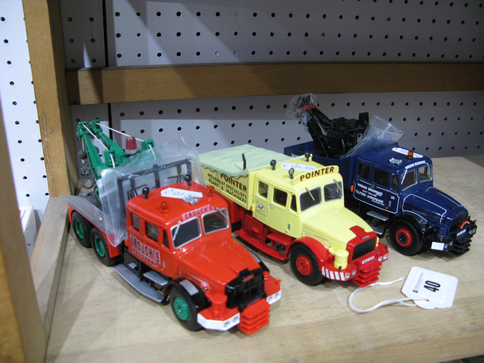 Three 1/50th Scale Model Diecast Heavy Haulage Tractor Units By Corgi, unboxed. Includes Scammell