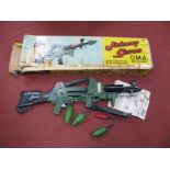 A Boxed (Circa 1964) Johnny Seven O.M.A (One Man Army) Toy Gun, #6025 distributed by Deluxe