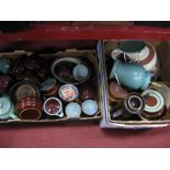 Denby, Hornsea, and Other Stoneware Pottery:- Two Boxes